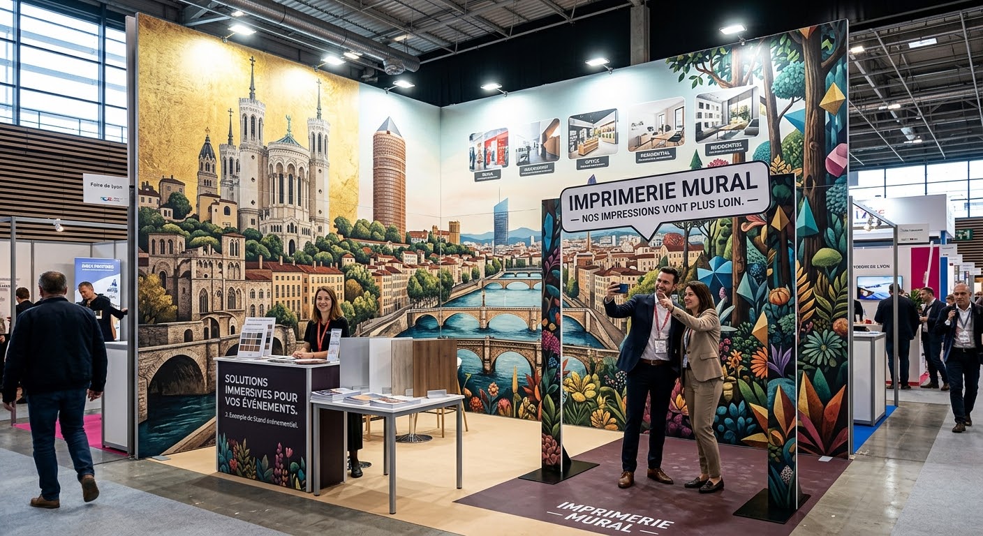 Stand événementiel & photocall pour salon professionnel